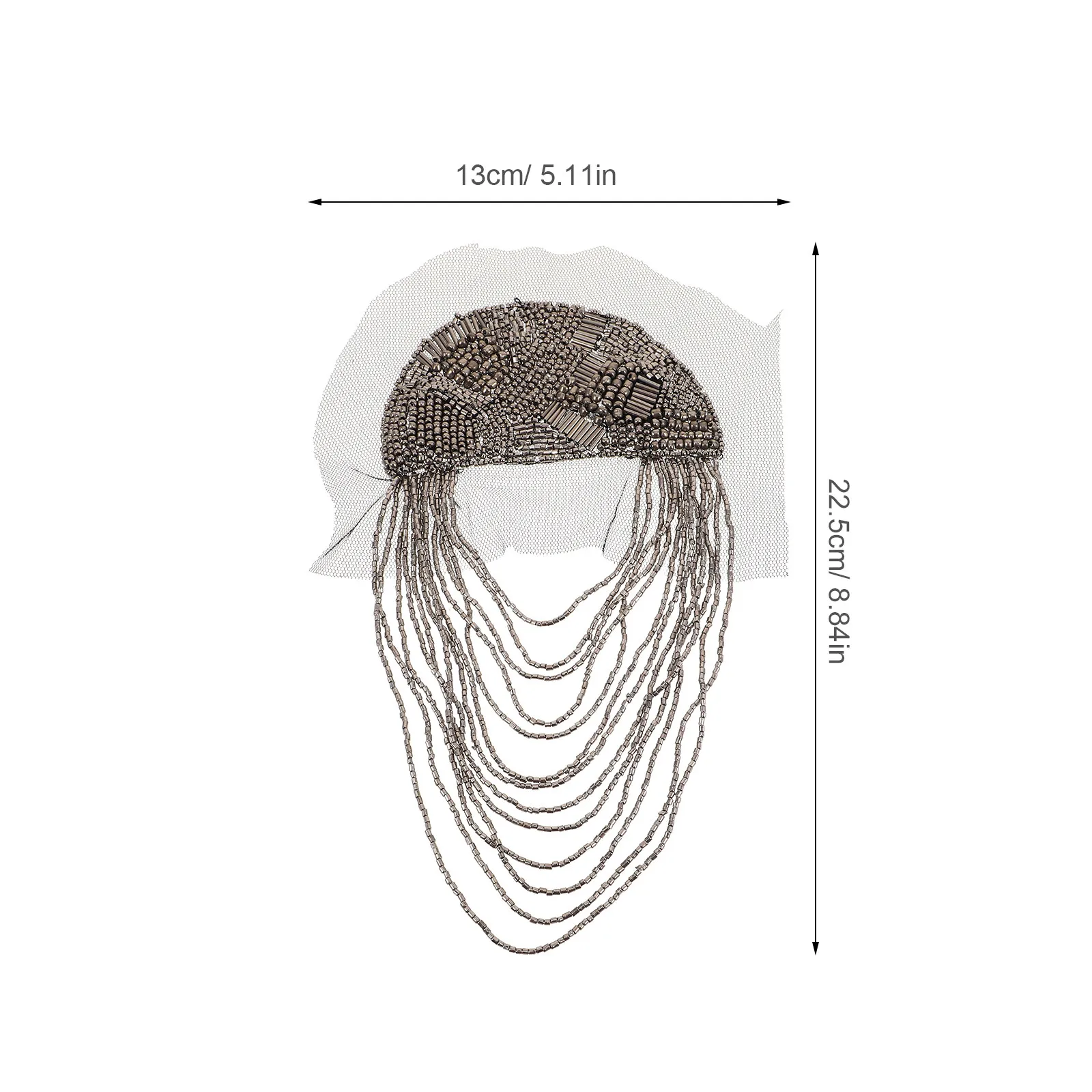 2Pcs Boho Tassel Shoulder Epaulettes Beading Fringe Badge Pins for Formal Suit Wedding Party Men Women Shoulder Jewelry
