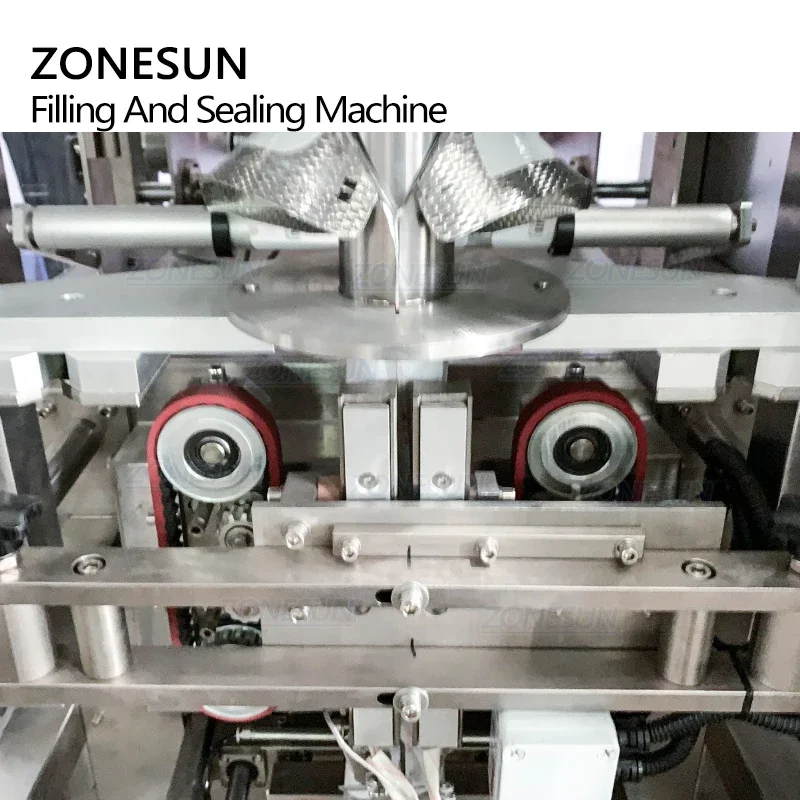 ZONESUN 10 Heads Automatic Chips Granule Biscuit Rice Bag Forming Weighing Filling And Back Sealing Machine