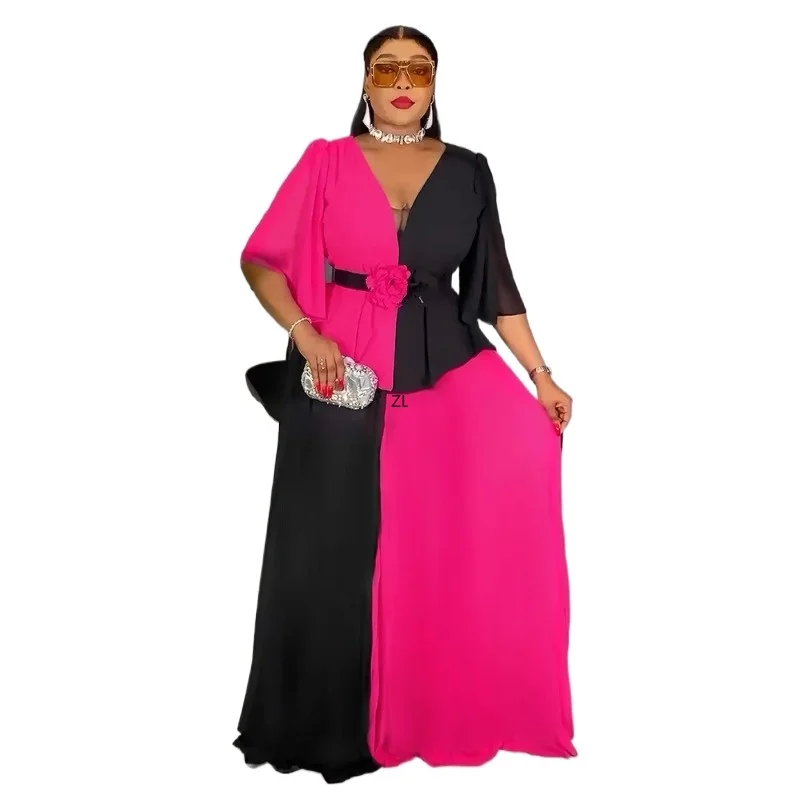 

Elegant African Dresses for Women Fashion Patchwork Evening Party Dress Dashiki Ankara Africa Clothing Turkey Kaftan Dubai