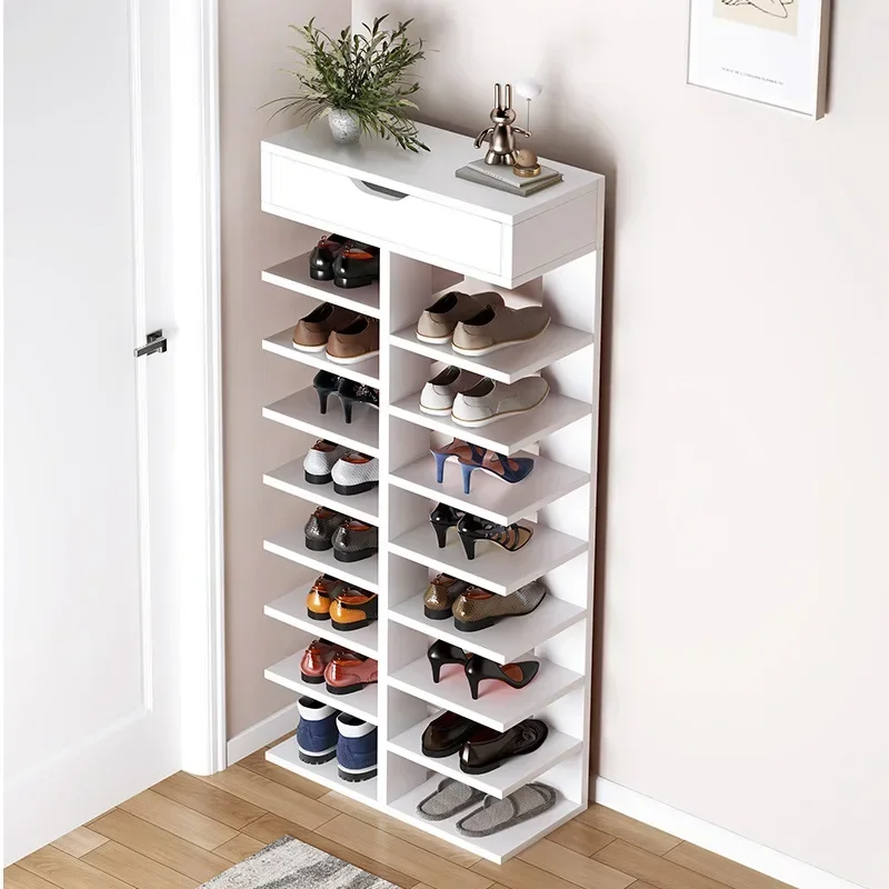 Simple Shoe Rack Home Indoor Good-looking Multi-layer Narrow Small Door Mini Simple Space-saving Shoe Cabinet