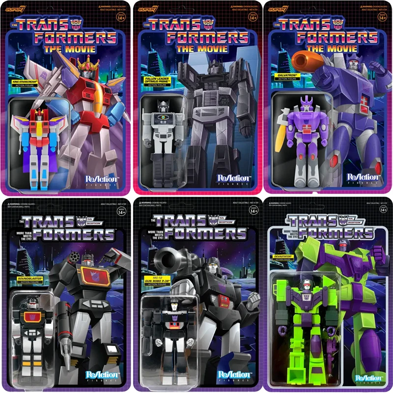 Super7 Transformers 80s & 90s Pop Culture Transformers Transformers ReAction Figure ألعاب شخصيات الحركة