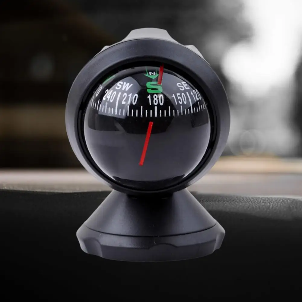 Car Compass Ball High Precise Vehicle RV Navigation Tool Long Journey Direction Finder Hiking Direction Pointing Guide Ball