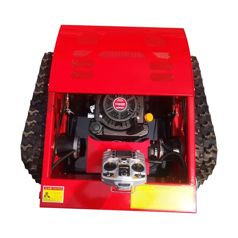 Emote Lawn Mower 550mm Remote Control Lawn Mower Rubber Tracks For Sale