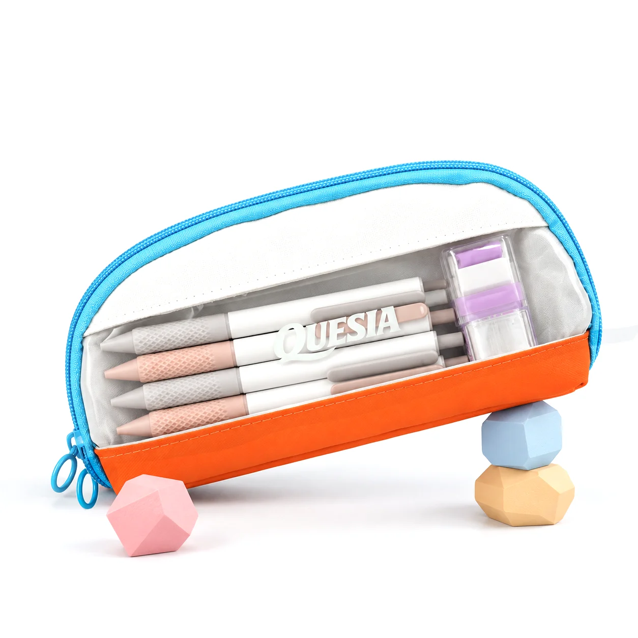 Large Capacity Transparent Pencil Case for Students, Waterproof Multi-Compartment Pen Bag with Wide Opening, Magnetic Fold Desig