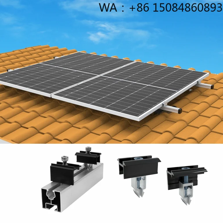 30-35mm Adjustable PV Mid End Clamps, Solar Racking Accessories, Fast Mount Solar Energy Hardware Parts for Quick PV Panel Fixin
