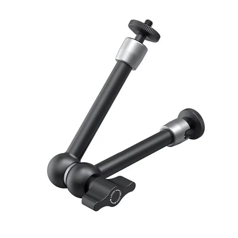 

【НОВИНКА】Клетка для камеры Sony, Canon, Nikon DSLR с креплением для монитора и светодиодной подсветки, 9,5 дюймов, с шарнирным креплением и резьбовым винтом — модель 2066B