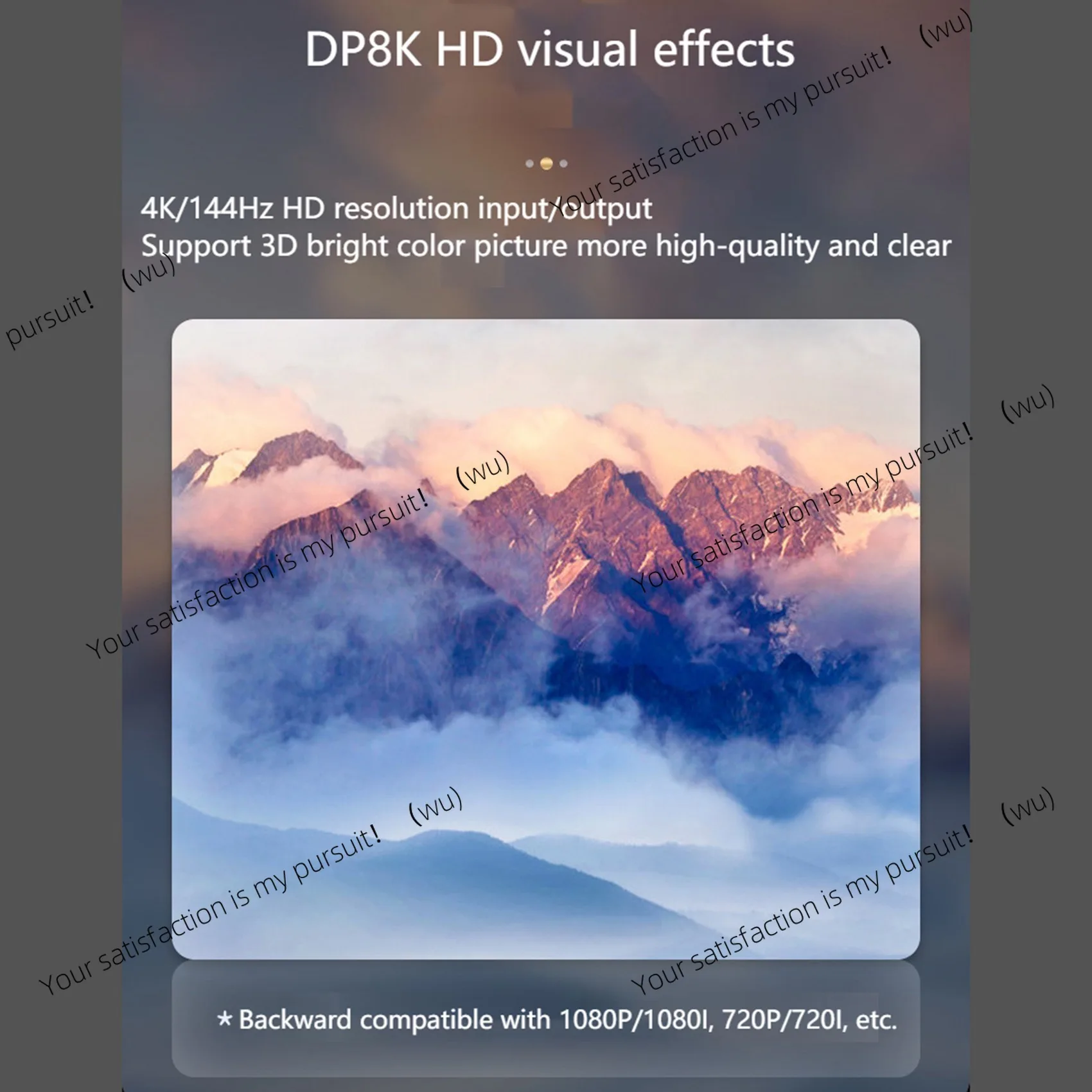 Suitable for active standard DP1.4 to HDMI compatible 2.1 adapter, DP to HDMI compatible cable converter, support 8K@60Hz