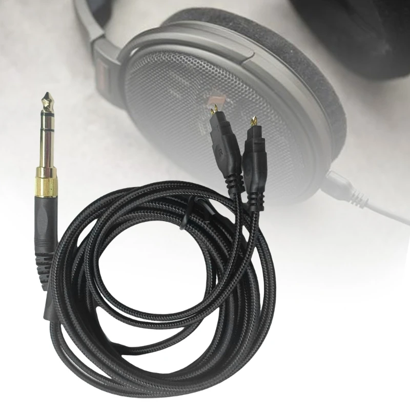 Best Seller Braide Audios Cable for HD580 HD600 HD650 HD660S HD6XX Headsets Cord with 6.35mm Adapter for Users Music Enthusiasts