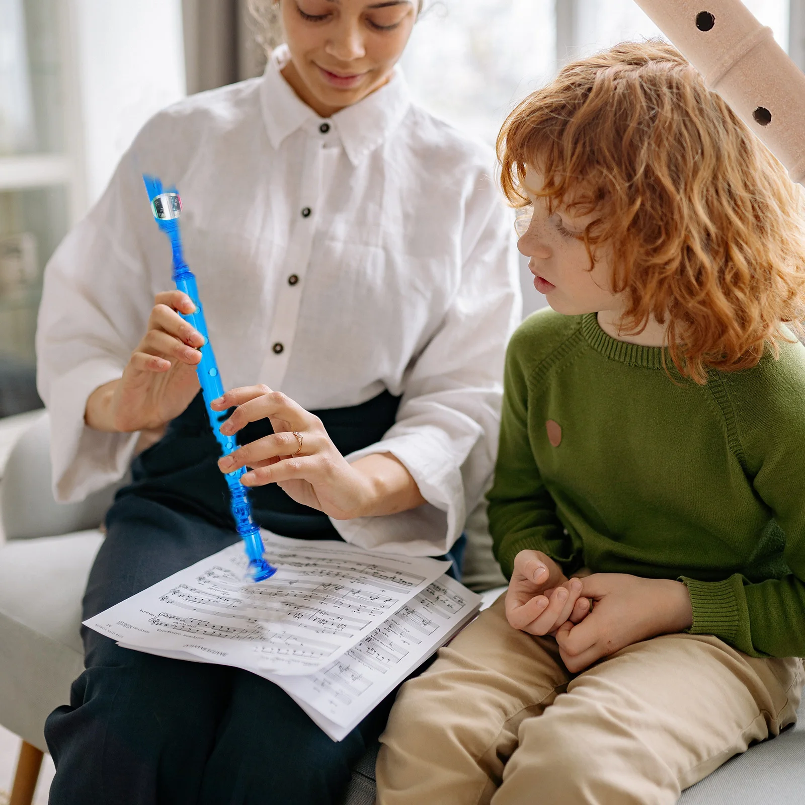 

Kids Wooden Recorder Small Size Lightweight Children'S Musical Flute For Beginners Soprano Music Instrument Early Learning