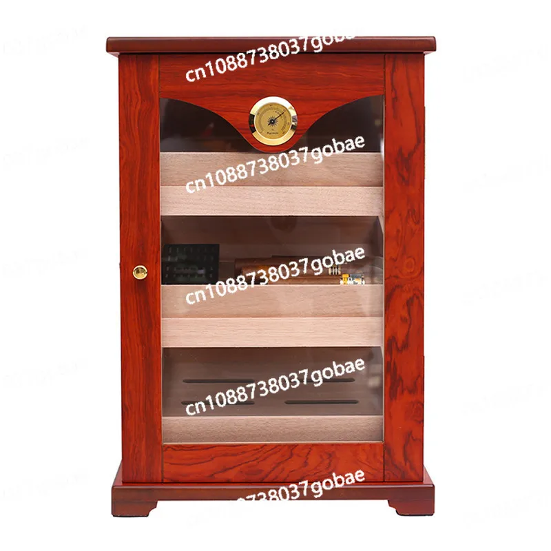 

Коробка для сигар HANNICOOK, перспективное окно из кедрового дерева, шкаф для сигар, трехслойный увлажняющий крем для сигар большой емкости