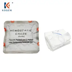 Gasa de caolín hemostática Soluble en Z para Trauma de emergencia, Kit de primeros auxilios táctico militar para Ifak, vendaje médico para heridas