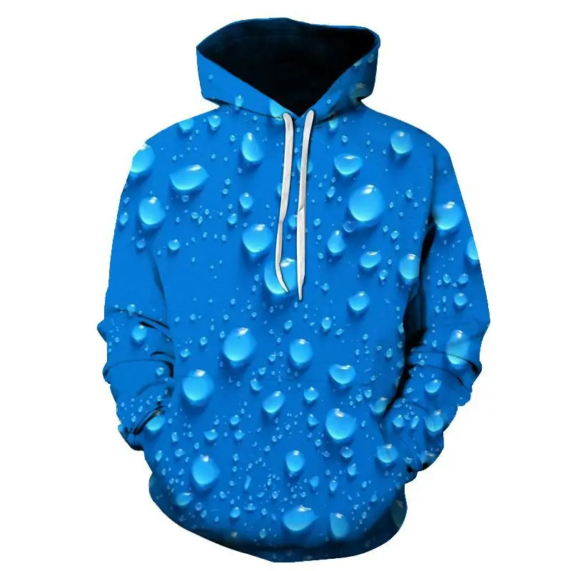 

2024 Spring and Autumn New Water Ice Hoodie Fashion Casual Sports Loose Version of Men and Women's Popular Hoodie