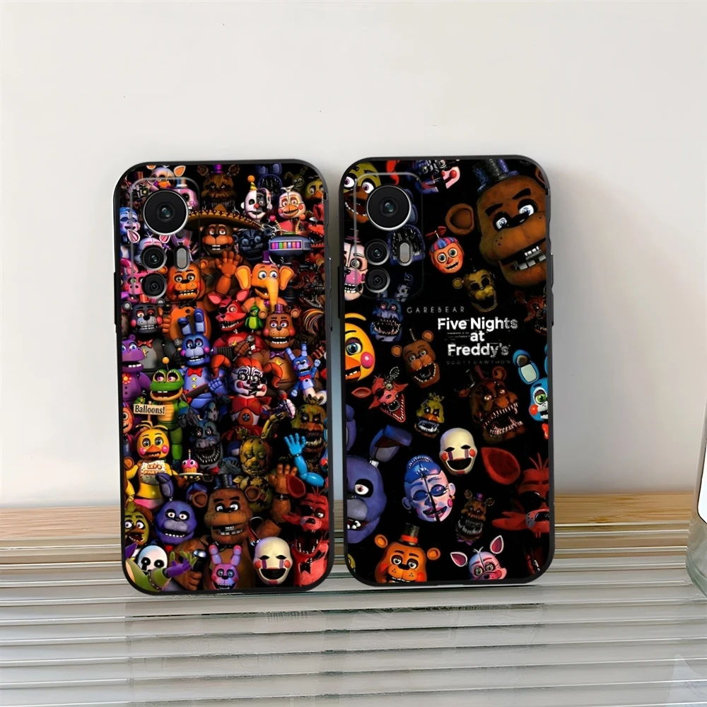 Fnaf Five-nights-At-Freddys Phone Case for Xiaomi Redmi Note 13 14 10 12 Pro POCO F4 F5 X5 Pro 12 13 11T Lite Ultra Shell Coque