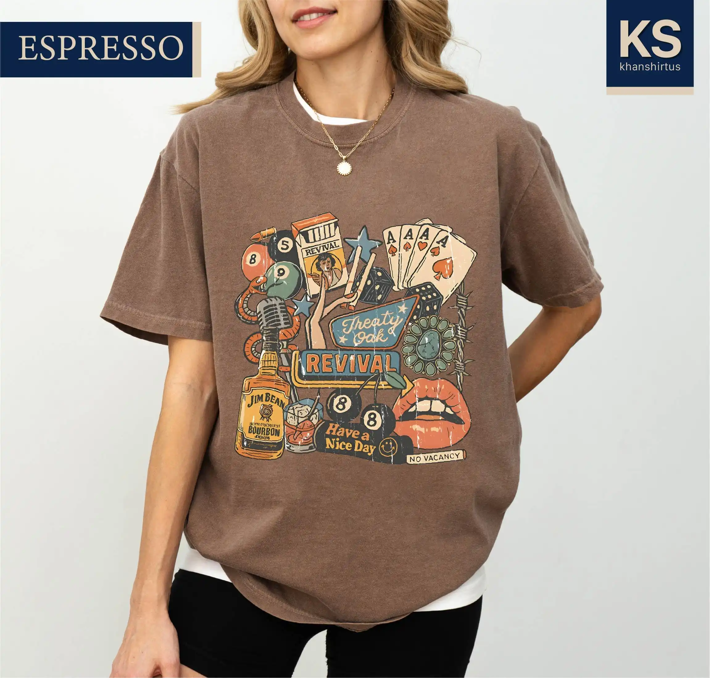 Treaty Oak Revival Colors T-Shirt, Western Music Tee, Music Lover Gift, Country Music Shirt