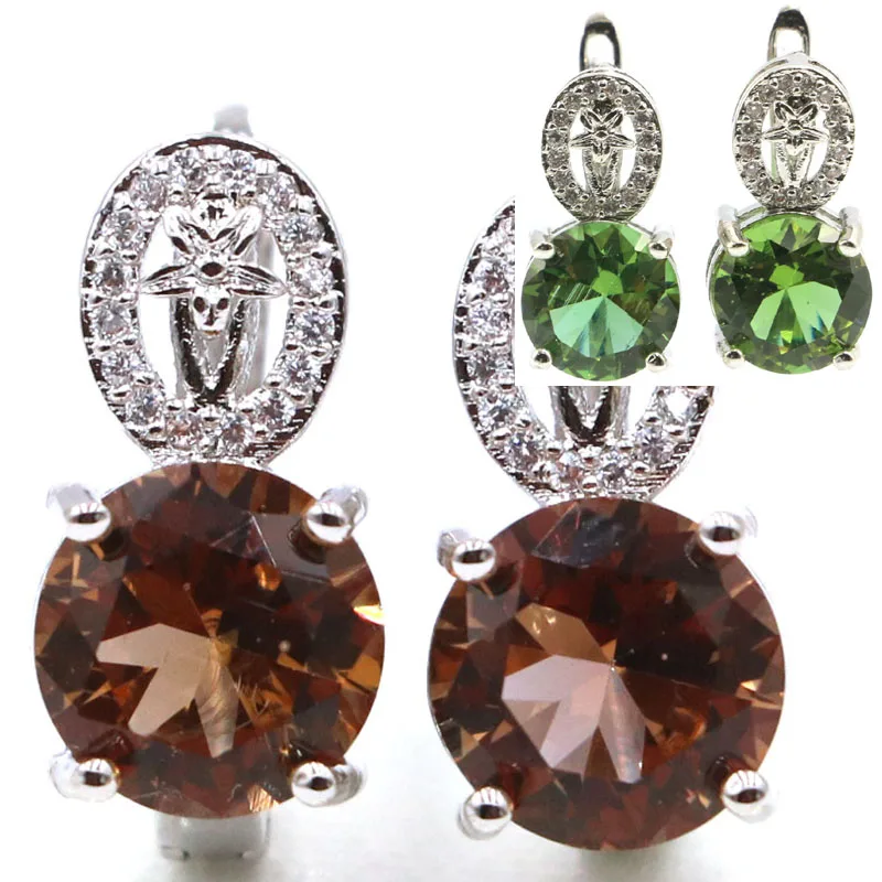 Buy 3 Get 1 Free  4g Customized 925 SOLID STERLING SILVER Earrings Zultanitel Alexandrite Topaz Ruby Sapphire Emerald