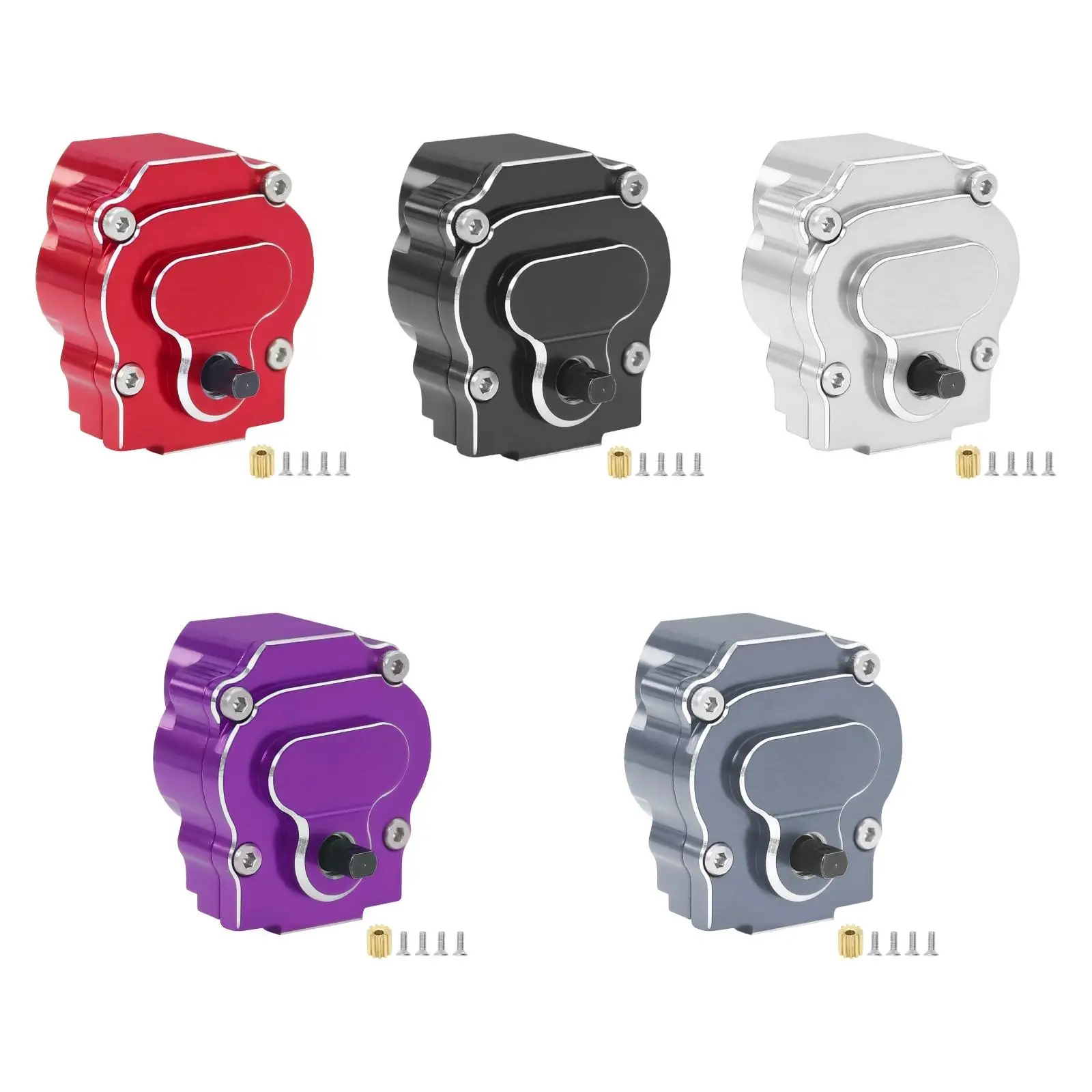 CNC-Aluminiumlegierungsgetriebe mit Stahlgetriebe als Ersatz für 1/18 ferngesteuertes Auto, Upgrade, DIY-modifiziertes Zubehör