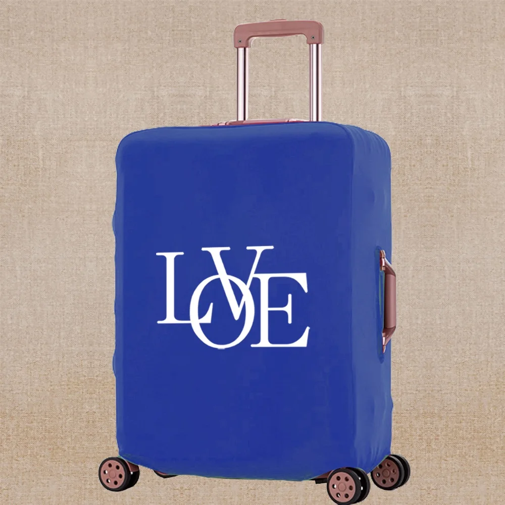 Luggage Cover Fashion Elasticity Thicken Trolley Protective Case Text Print Travel Accessory Covers Apply To 18-32 Inch Suitcase