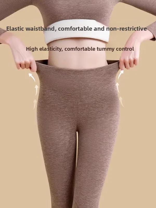 Spor Yogabroek Dames Grote maten Bovenkleding Arkskin Hoge taille Strakke warme basislaagbroek Casual Hoge Elastiek