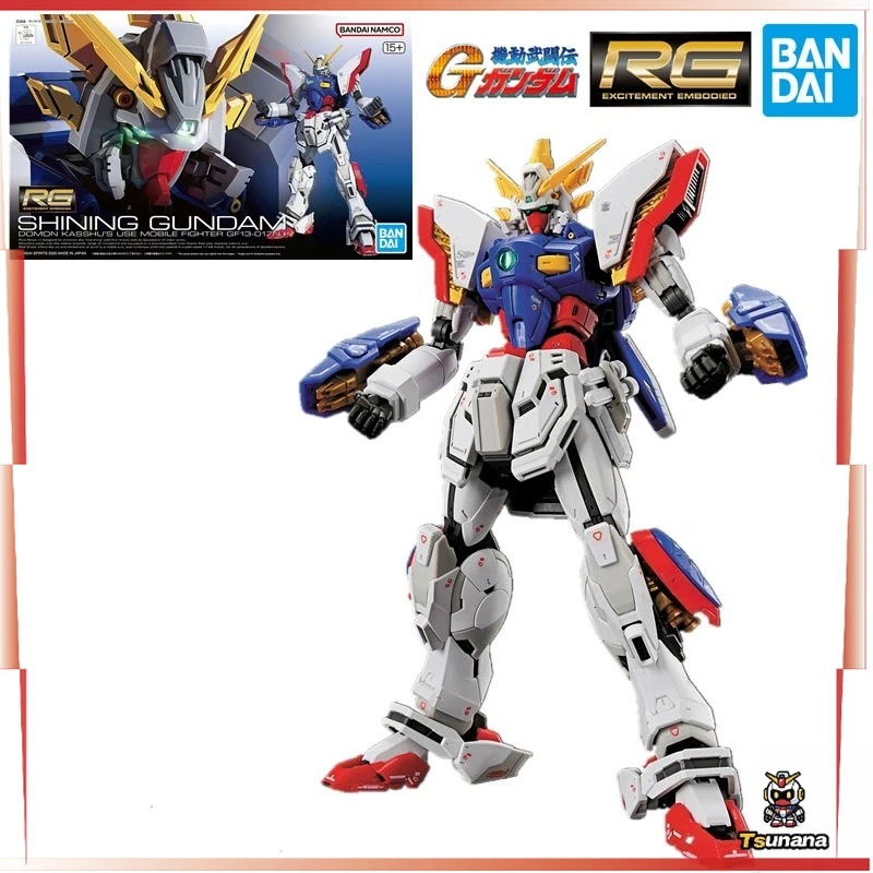 

Bandai RG 1/144 RG 42 GF13-017NJ SHINING GUNDAM Anime Full Action Assembly Figure Model Original Box Toy Gifts for Kids in SHOCK