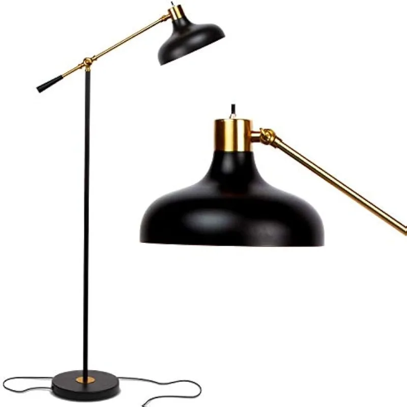 

Wyatt LED Floor Lamp, Industrial Floor Lamp for Living Rooms & Offices – Charming Farmhouse Floor Lamp, Adjustable Head