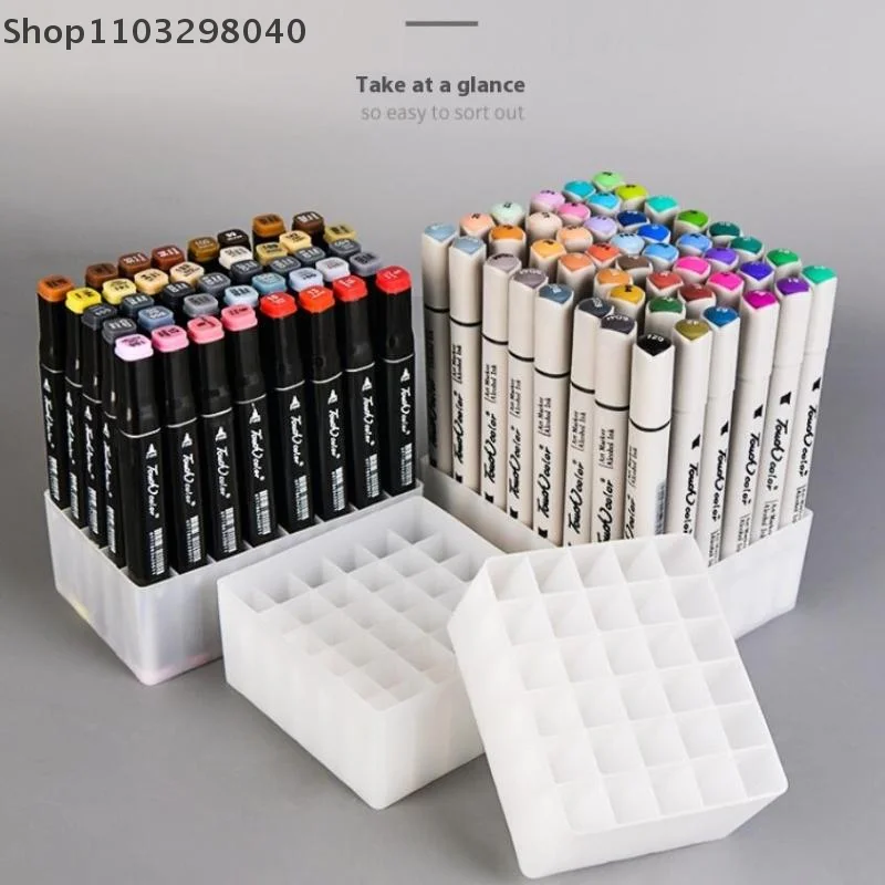 1/3 PCS 24/36/48 Slot Large-Capacity Marker and Brush Pen Holder, Multi-Functional Storage Rack for Markers and Brush Pens