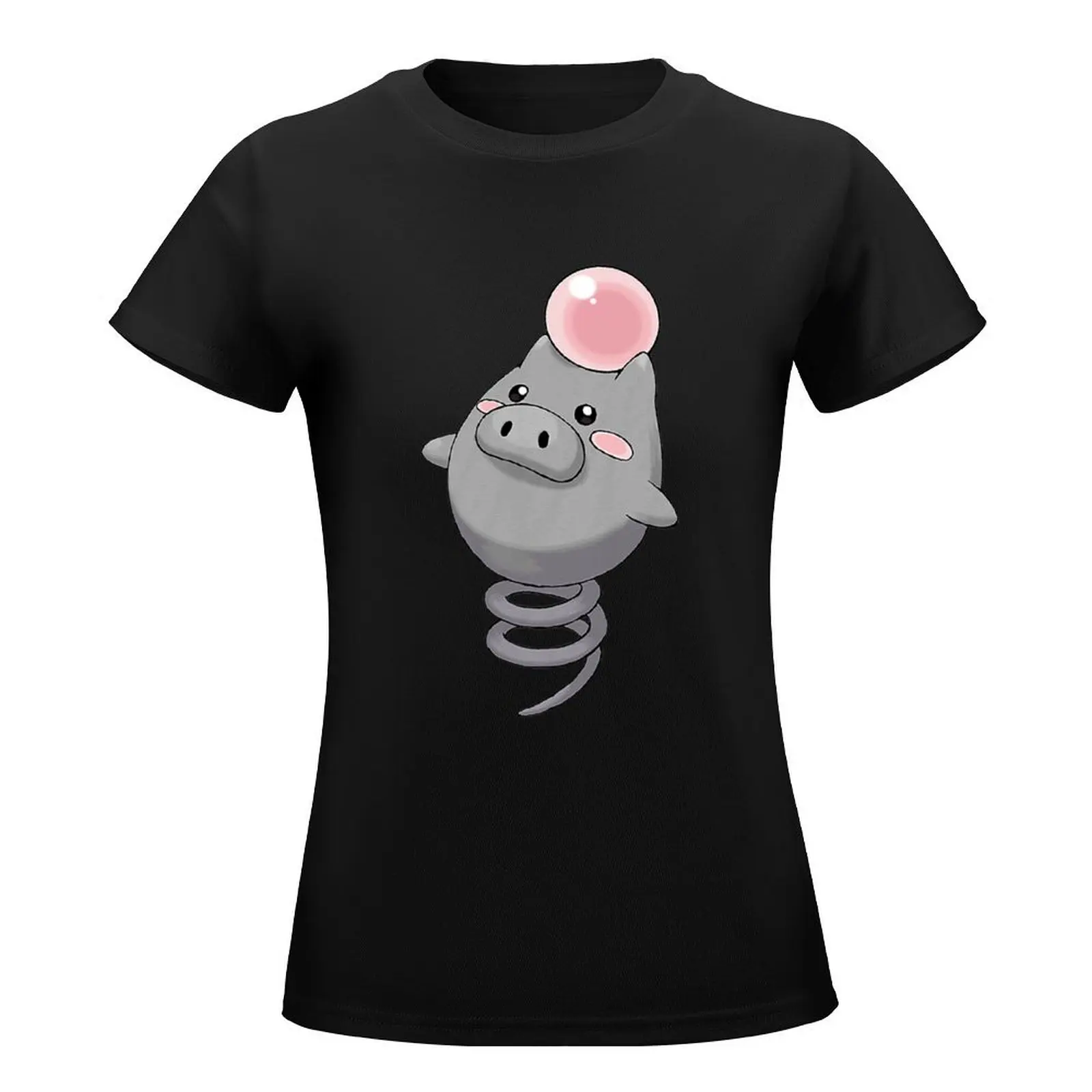 Spóink Cute Pig Chibi T-Shirt customizeds vintage luxury designer clothing Women