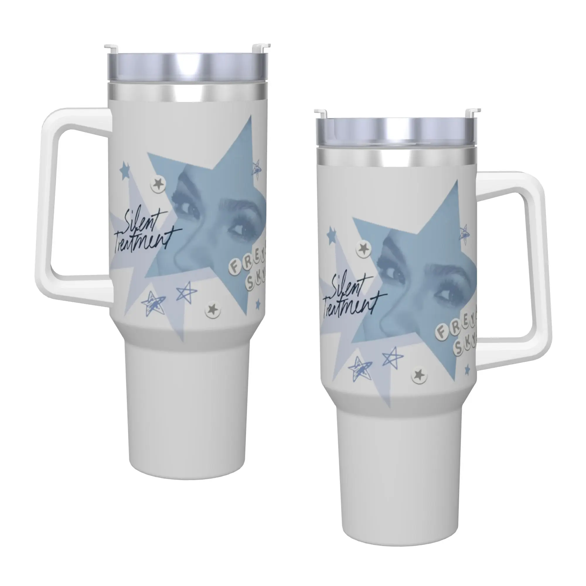 Freya Skye Singer  Tumbler 40oz Stainless Steel Double Wall Vacuum Insulated  Tumblers Mug With Straw
