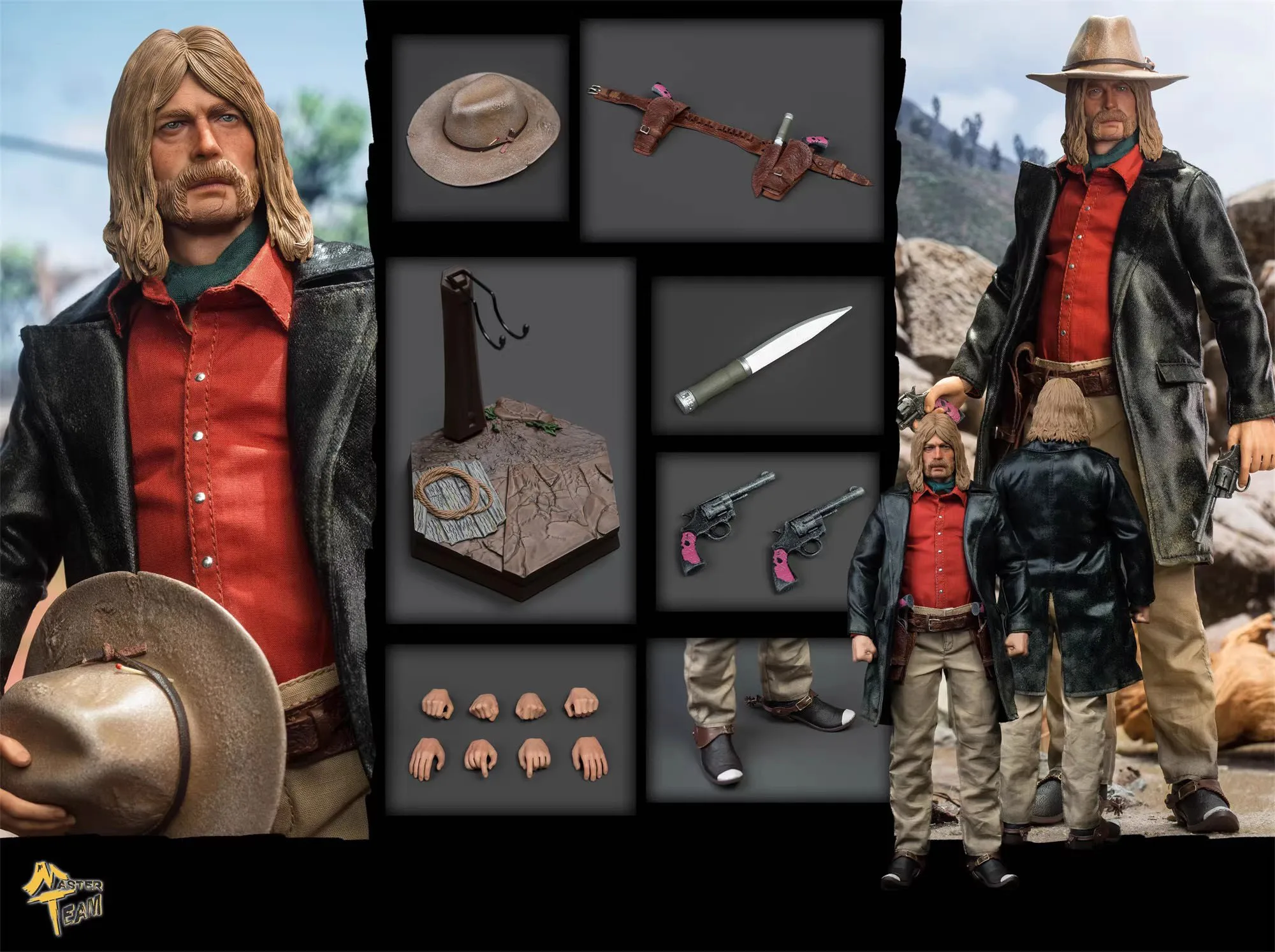 

MTTOYS 014 1/6 Soldier Western Cowboy Micah Full Set 12'' Action Figure Model Toy In Stock
