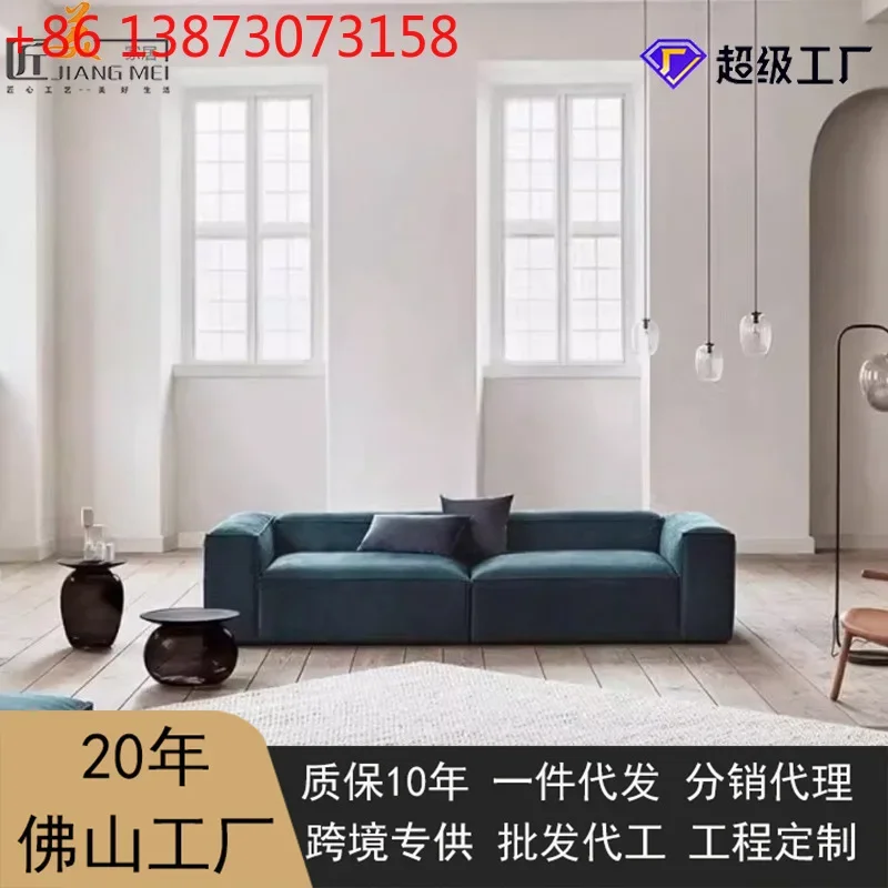 Wow cross-border corduroy fabric   living room rental bedroom double   simple style modern small apartment