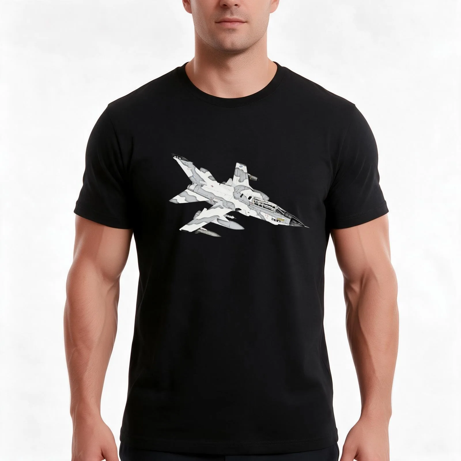 Panavia Tornado jet airplane T-Shirt, Summer Casual Cotton Tee, Oversized Streetwear Tops, Vintage Graphic Print, 100% Cotton