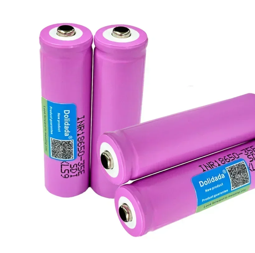 New Original 18650 3.7V 3500mAh 20A Discharge INR18650 35E 1-100PCS Lithium-ion Rechargeable Screwdriver Battery