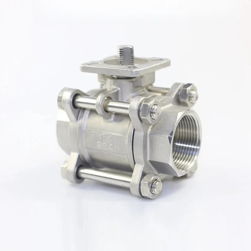 

Stainless steel ball valve three piece high platform manual threaded welding ball valve 304