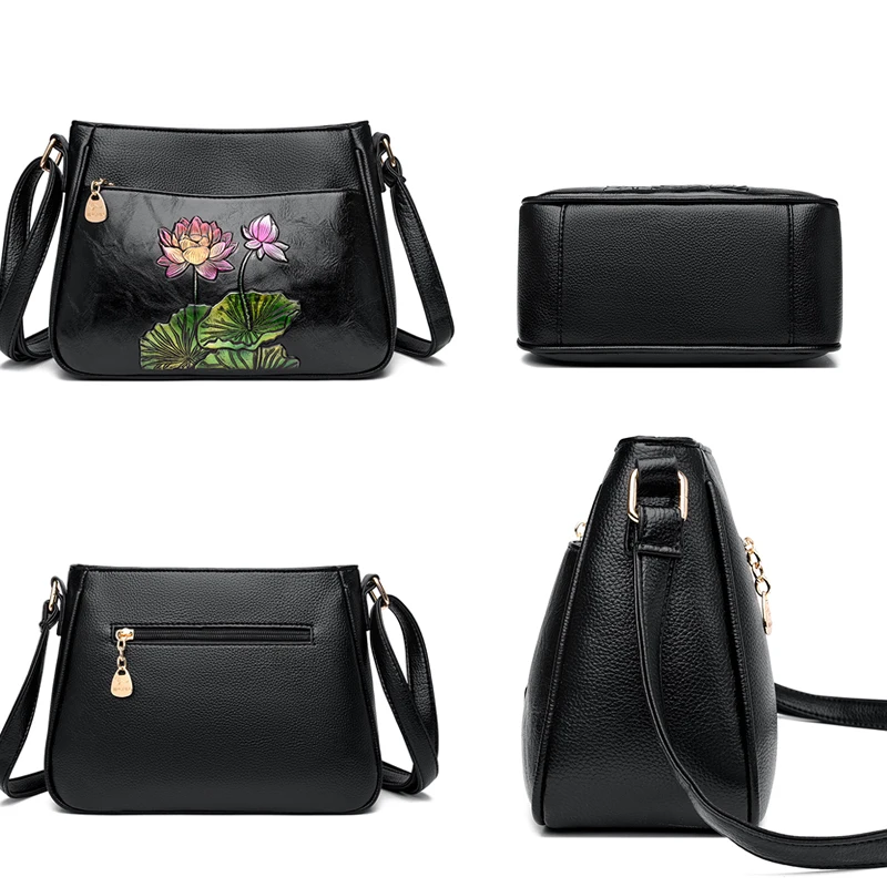 Ladies Luxury Brand Handbags Sac A Main Crossbody Bags for Women 2026 Leather Shoulder Bags Female Messenger Bag Soft Bag image 4
