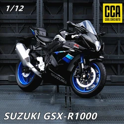 スズキGSX-R1000合金モーターサイクルモデルコレクション,金属玩具,装飾,シミュレーション,男の子へのギフト,1:12