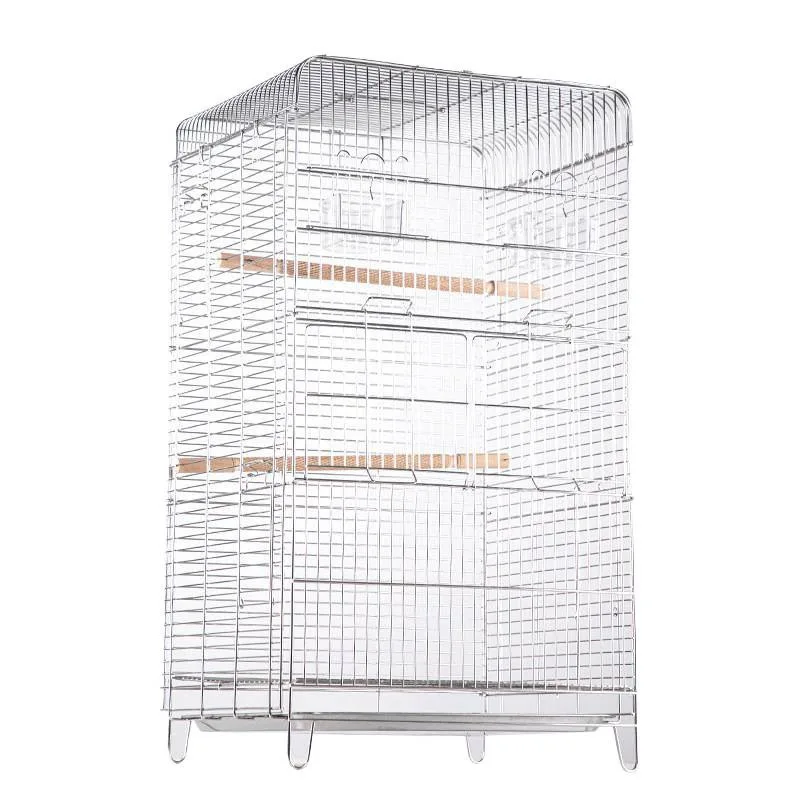 

Bird cage, stainless steel enlarged oversized villa cage, ornamental metal luxury horizontal wire
