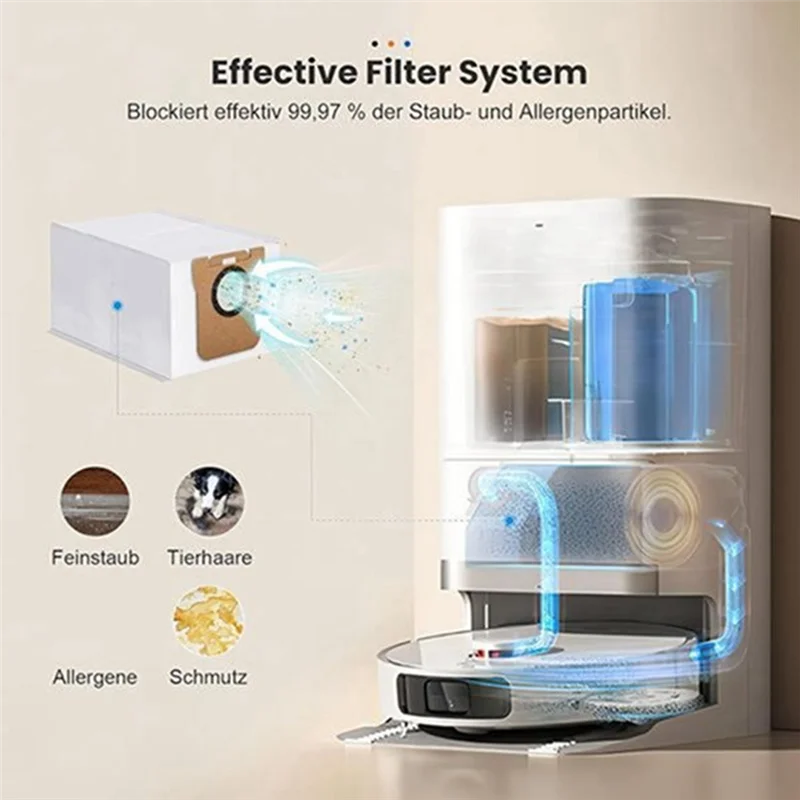 SANQ 21PCS ถุงเก็บฝุ่น Forxiaomi Mijia X20 +/X20 PLUS/M30s/M30 Pro/ b116/B101CN/X10 PLUS/C102CN เครื่องดูดฝุ่นอะไหล่