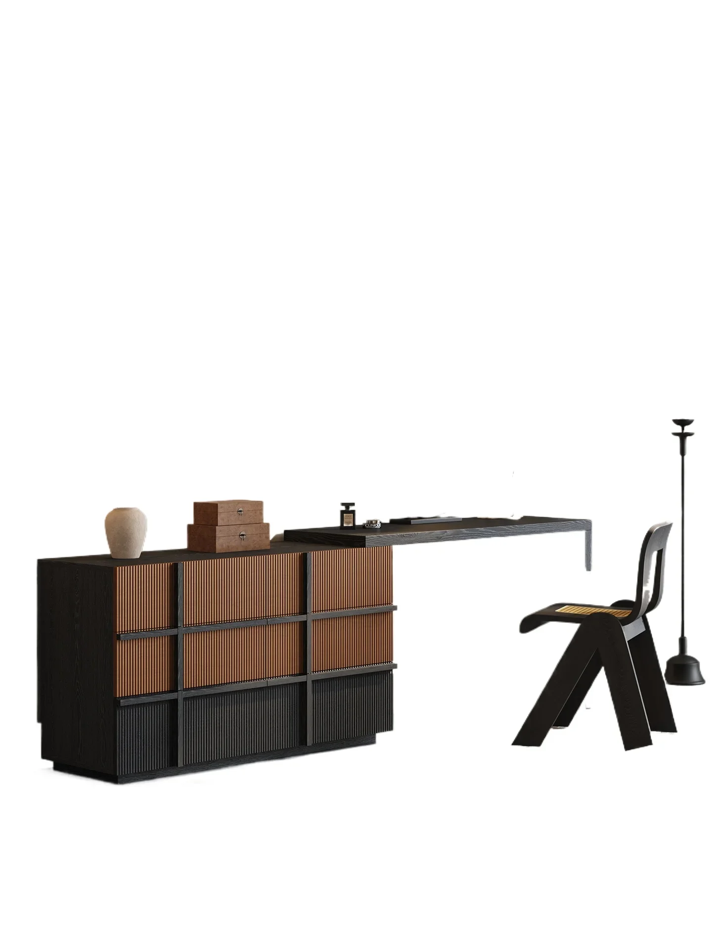 Wind bedside chest dresser integrated bedroom modern simplicity high-end bedside cabinet cosmetic cabinet