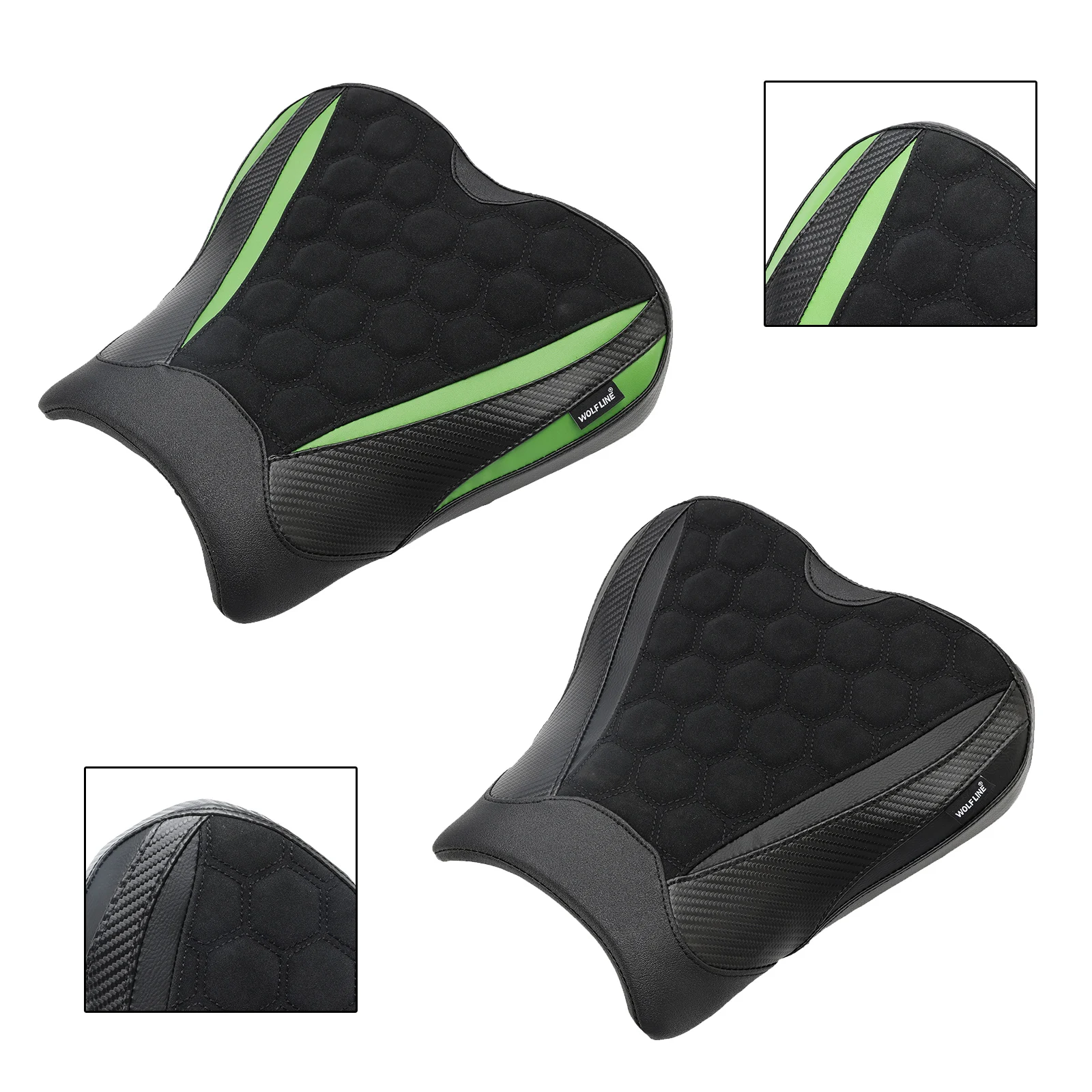 

Седло Topteng переднего сиденья водителя, сиденье рейдера, подходит для KAWASAKI ZX-4R RR 2023, черный