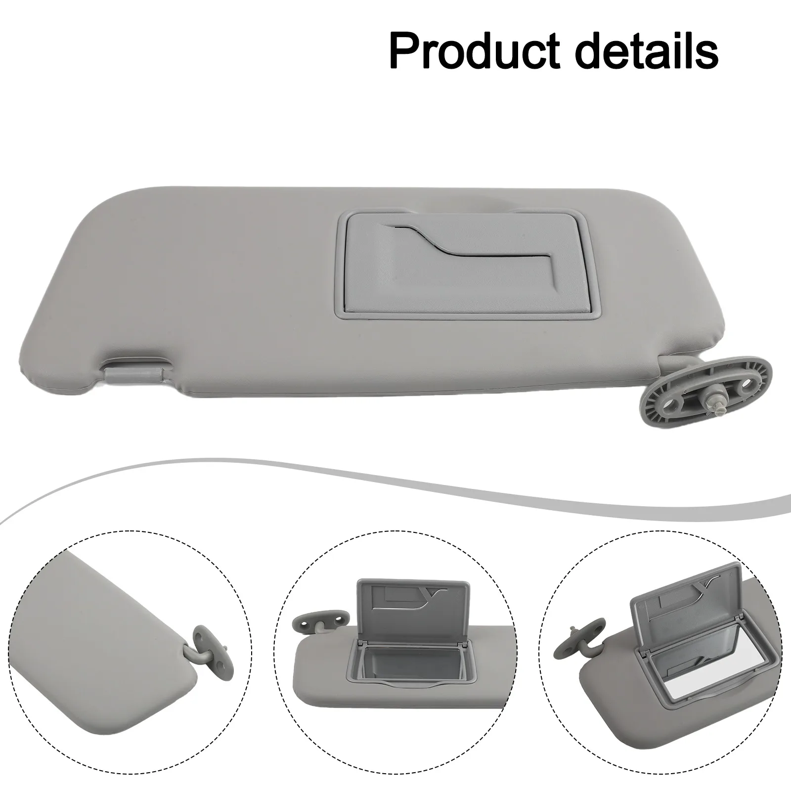 

Auto Protector Gray Sun Visor Sun Visor Easy Installation Factory Specifications High Reliability Stability Characteristics