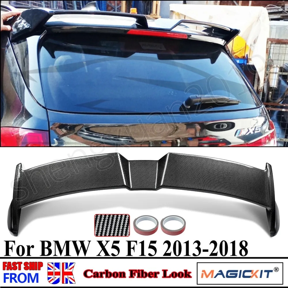 

Задние спойлеры CARBON LOOK, крылья для BMW X5 F15 2013 2014 2015 2016 2017 2018, задняя крыса, спойлер для губ, накладка в стиле OETTINGER