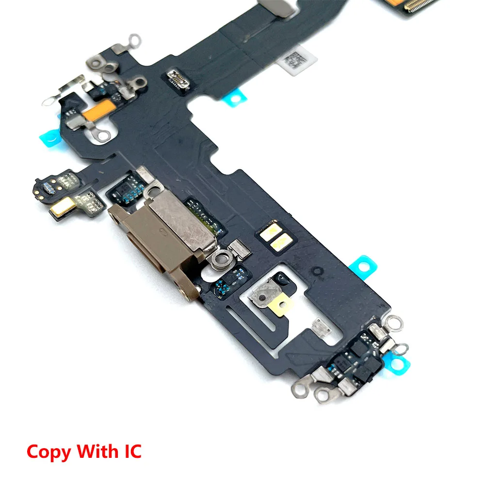 20Pcs，USB With Micro Charging Port Charger Dock Flex Cable With IC Microphone Board For IPhone 12 Pro Max / 12 Mini