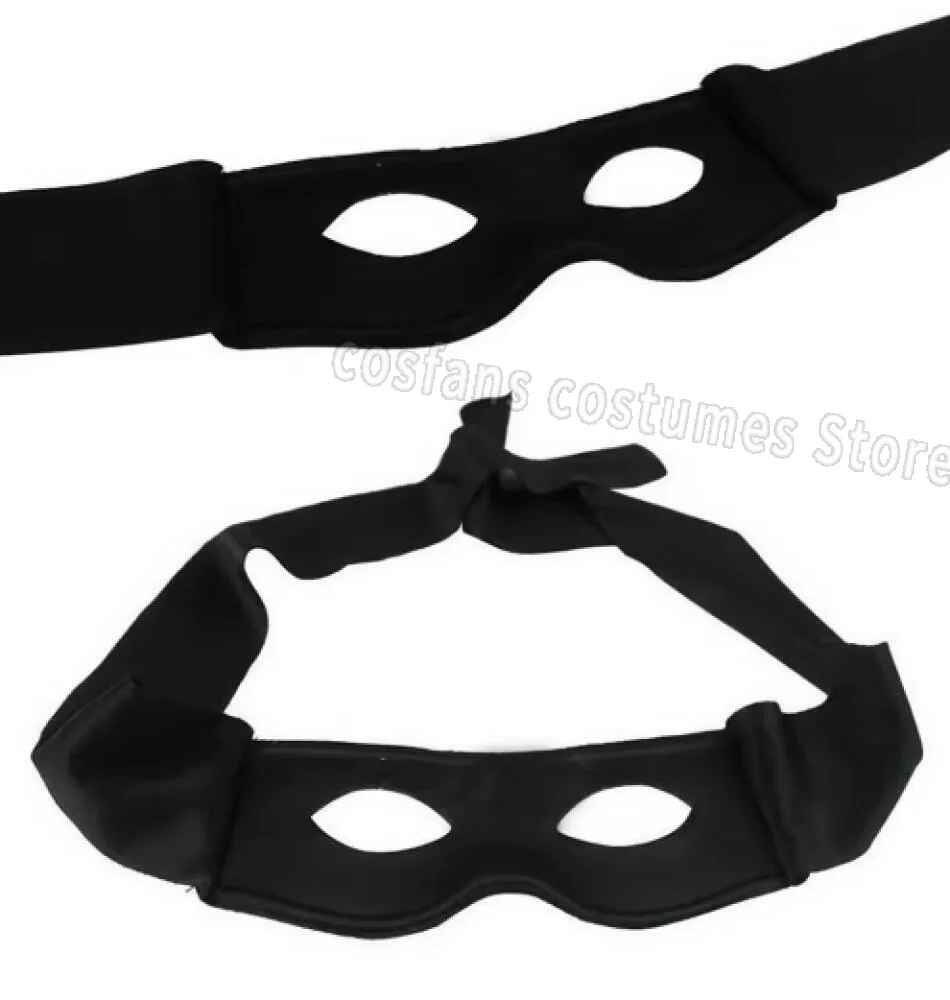 Halloween Masquerade Half Mask Bandit Ninja Lone Ranger Costume Black Eye Mask Exquisite Halloween Cosplay Costume Party Prop