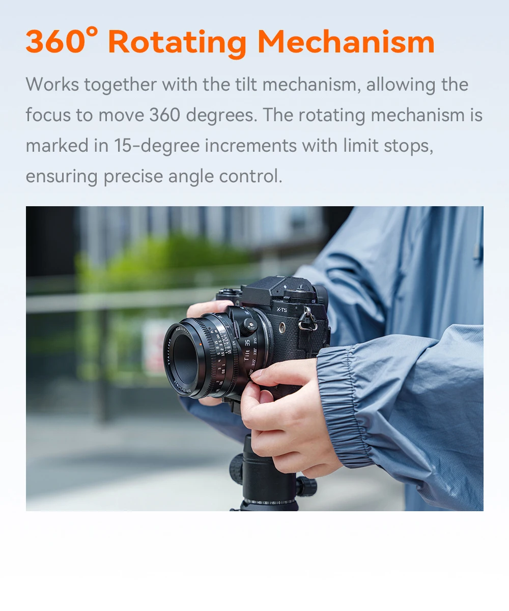 TTArtisan 35mm F1.4 APS-C Tilt-Objektiv mit Großer Blende für Sony E Nikon Z Fuji X M43 Canon R EOSR A6600 A7C XT50 XM5 R50 R6 Z6 Z7 ZF – Detail 17