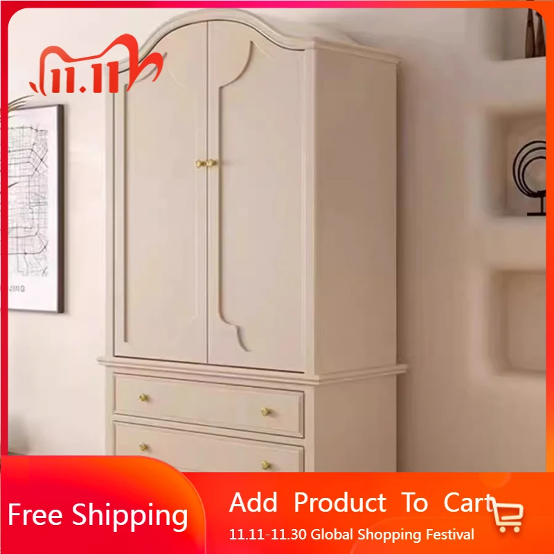 

Bedroom Cupboard Closet Storage Clothes Partitions Wooden Wardrobe Fabric Modern Nordic Jewelry Small Muebles Trendy Furniture