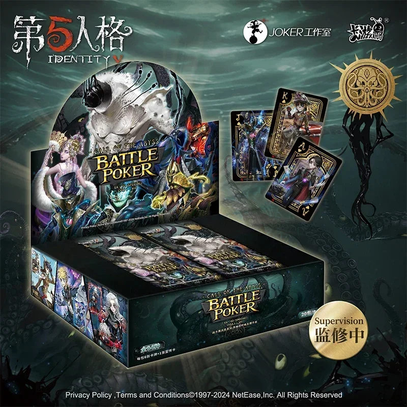 Genuine Identity Ⅴ Card Battle Black Jack Deck Call of The Abyss Card Authorized Game Characters Collection Card Toys Gifts