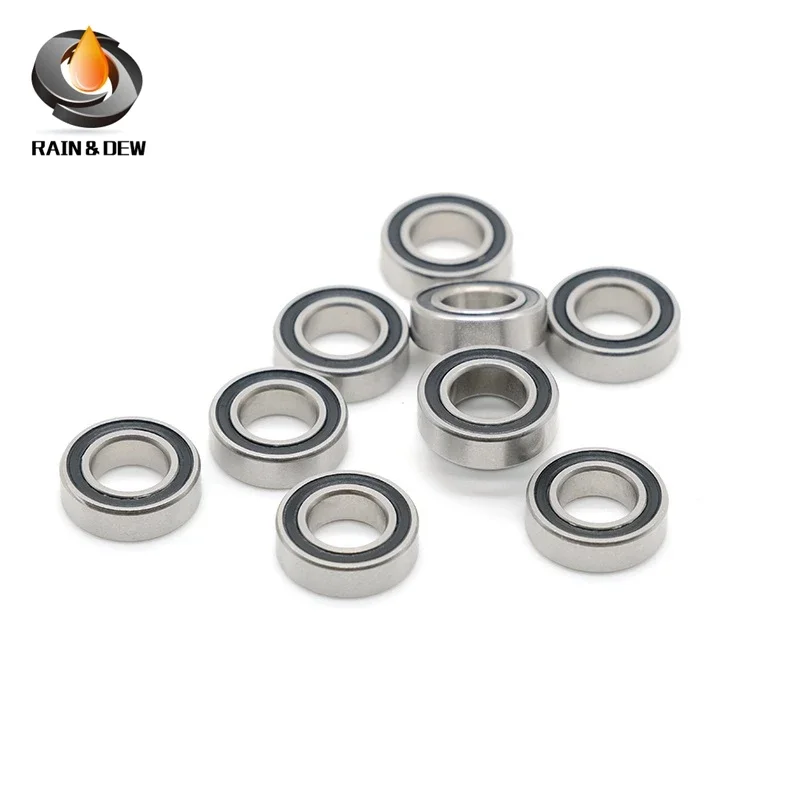 4PCS 3800 2RS Ball Bearings 10x19x7 mm Double Row Full Balls Bicycle Bearing 63800 2RS Bearing 3800-2RS