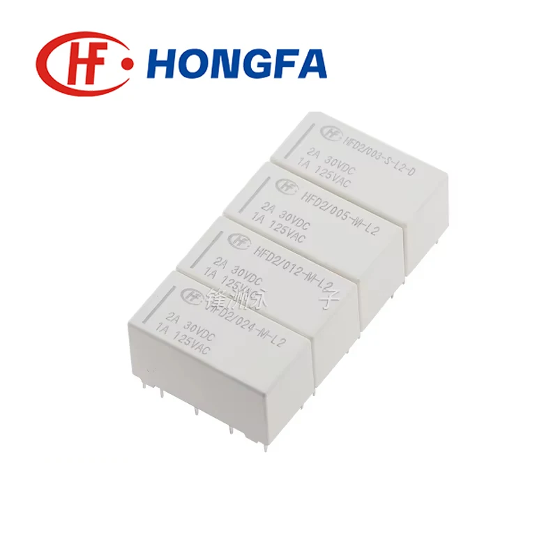 5Pcs HFD2-005-S-L2-D HFD2-012-S-L2-D HFD2-005-M-L2 HFD2-012-M-L2 HFD2-024-M-L2 10Pin 2A 1A 5V 12V 24V Magnetic latching relay