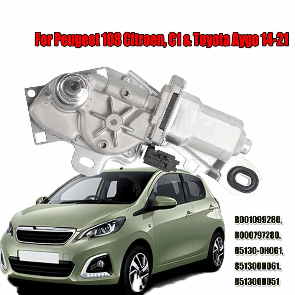 車のリアフロントガラスワイパー電動モータープジョー-108-シトロエン-c1-トヨタアイゴ-2014-2021-oem-b001099280-b000797280-851300h061