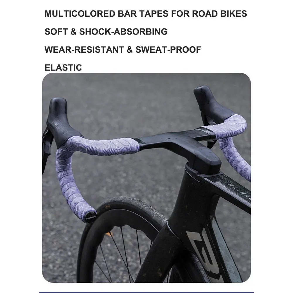 Thicken Bicycle Handlebar Tape 3mm Road Bike Bicycle Handlebar Cork EVA PU Bar Tape Professional Bike Handlebar Tape