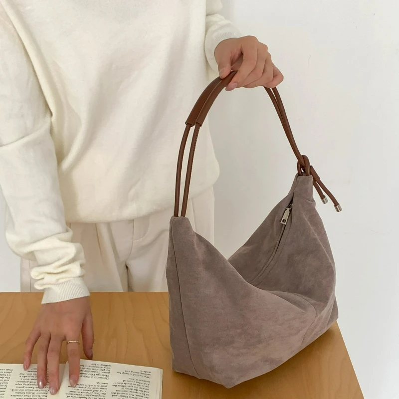 حقيبة هوبو ريترو كسولة حقيبة كتف عصرية للتنقل لحقيبة قوانغتشو عالية الجودة غير الرسمية